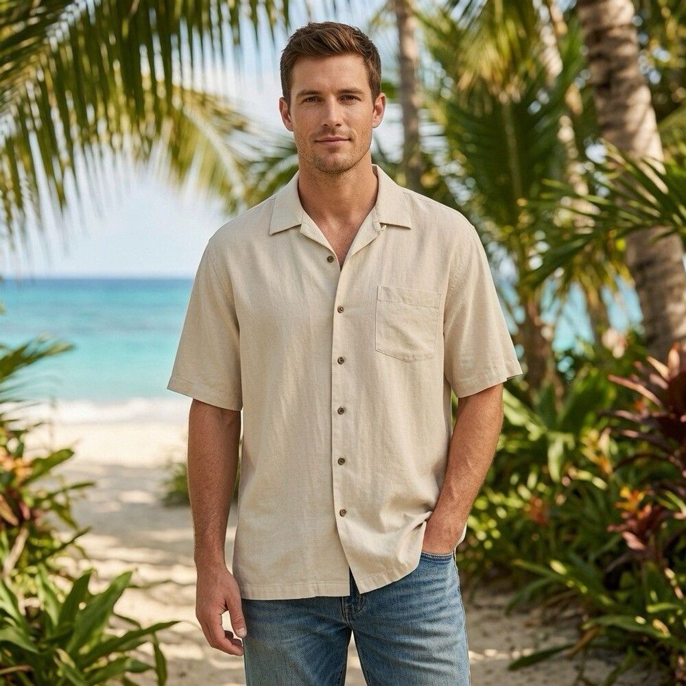 Tommy Bahama Camp Shirt The Marlin Bar Silk Artist Series 2020 Hawaiian,  Sz XXL